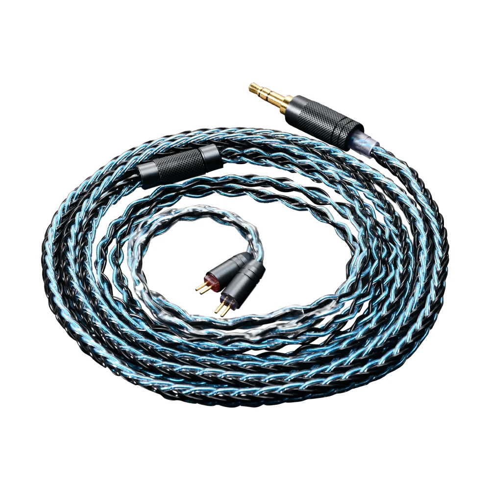 Kinera LARA 3.5mm Single-ended High Purity Oxygen Free Copper Silver Plated Cable with High-Quality Anodized Aluminum Alloy