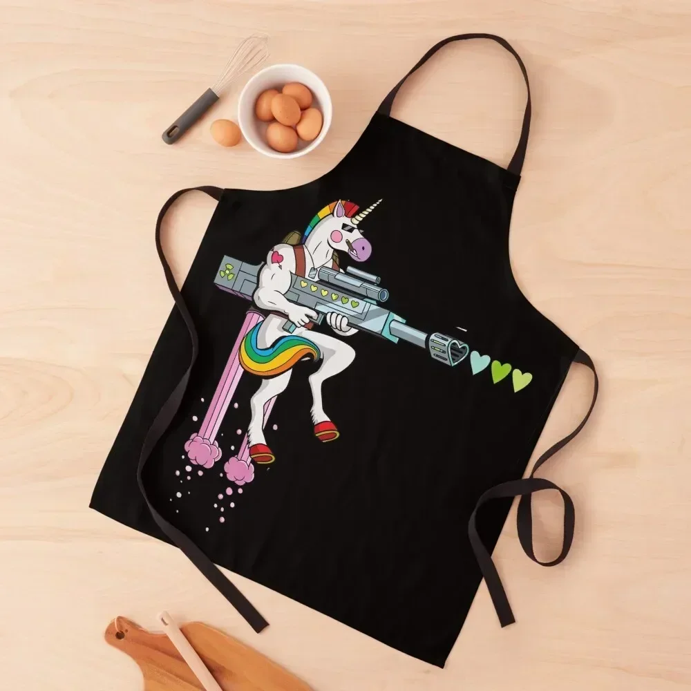 

Unicorn Blast Off No:3 Apron Household Items Useful kitchen clothes Kitchen Women Dress Apron