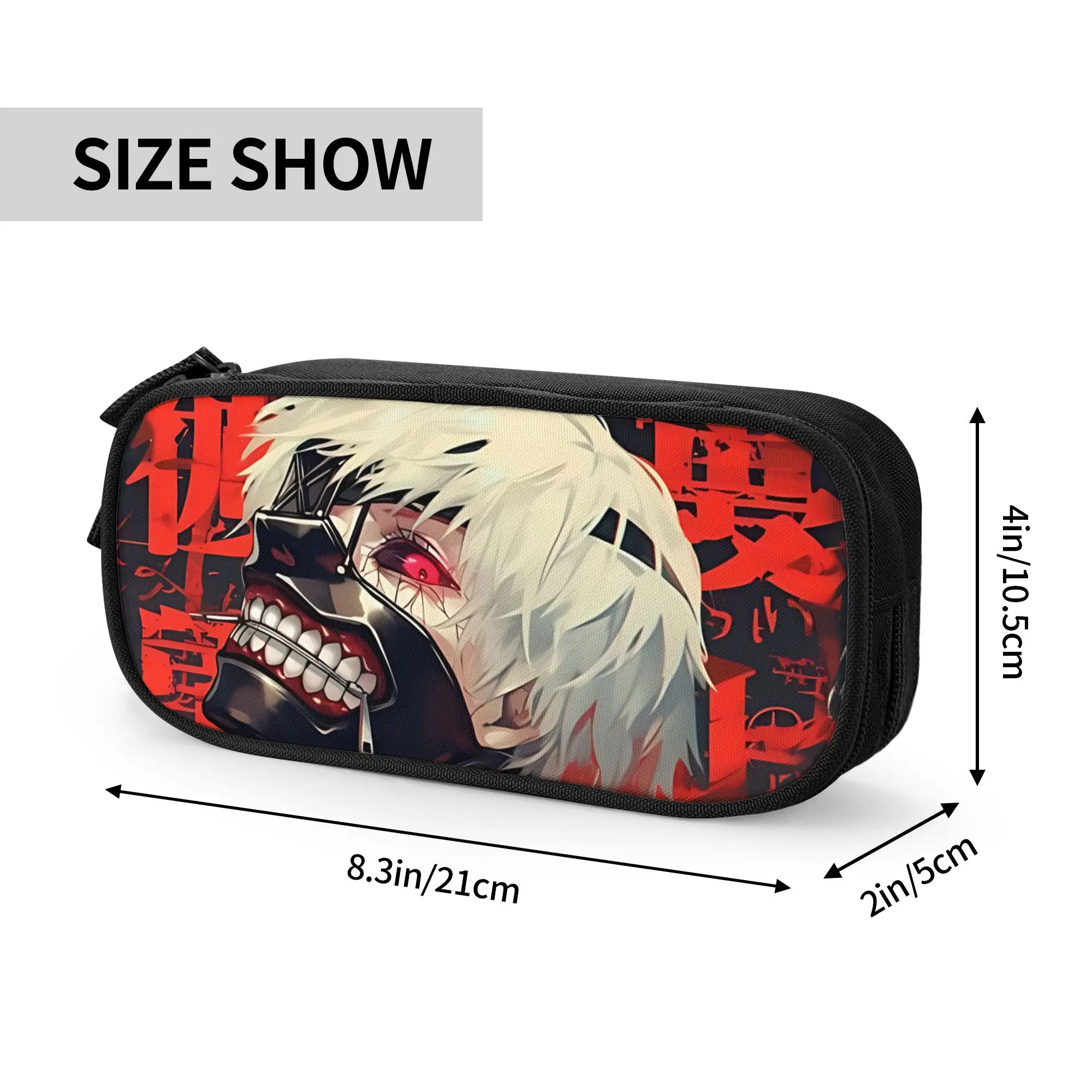 Custom Halloween Tokyo Ghoul Kaneki Large Capacity Bags for Child  School Pencil Bag for Boys Gilrs Kids