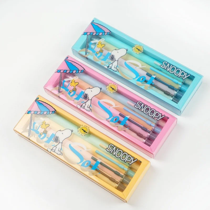 24-pz-lotto-kawaii-snoopy-press-penna-gel-carino-05mm-inchiostro-nero-penne-firma-regalo-promozionale-materiale-scolastico