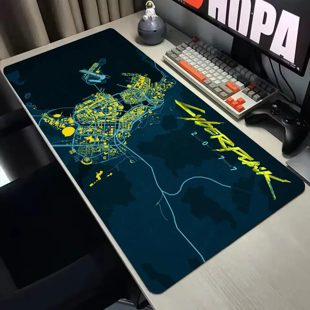 

Game C-cyberS-punkS 2077 Mousepad Mouse Mat Desk Mat With Pad Gaming Accessories Prime Gaming XXL Keyboard Pad Padding Mat