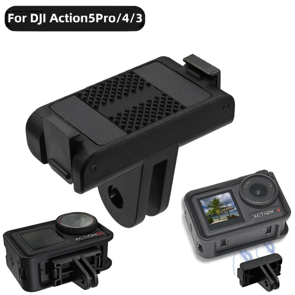 Magnetic Quick Release For DJI Action 5Pro/4/3 Adapter Base Tripod Adapter Osmo Action 5 PRO 4 3 Camera Accessories