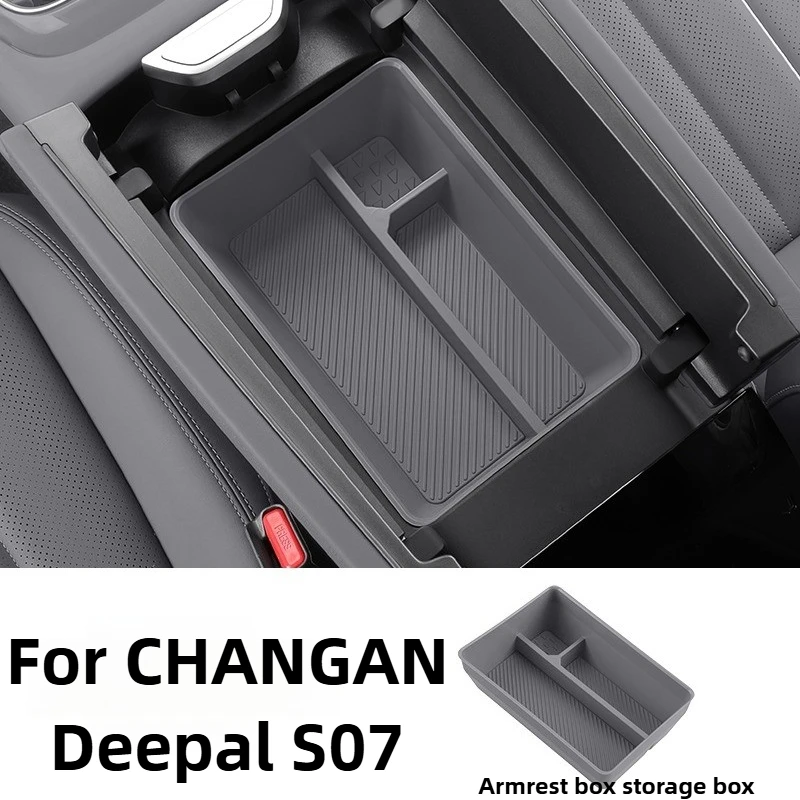 

For CHANGAN Deepal S07 Accessories 2026/2025 Armrest Box Storage Box Premium Silicone Compartmentalized Organizer 2023-2024