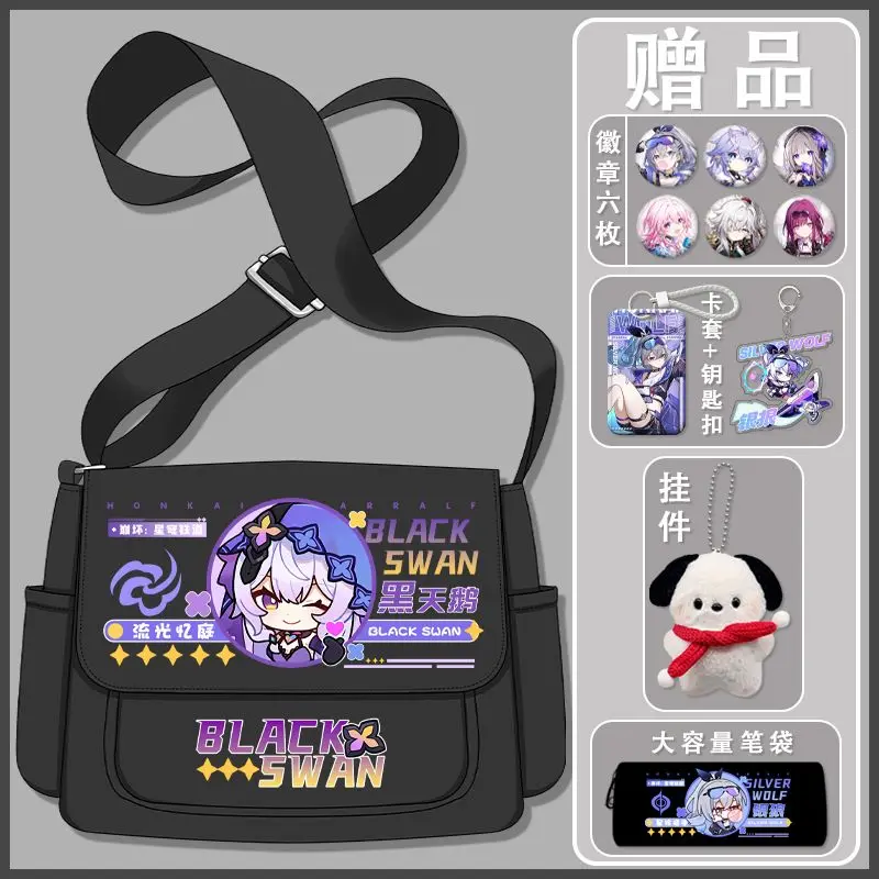 Anime Honkai: Star Rail Game Cos Sparkle Dr. Stosunek Kafka Huohuo Aventurine itp. 2024 Nowa, prosta torba na ramię unisex na prezent