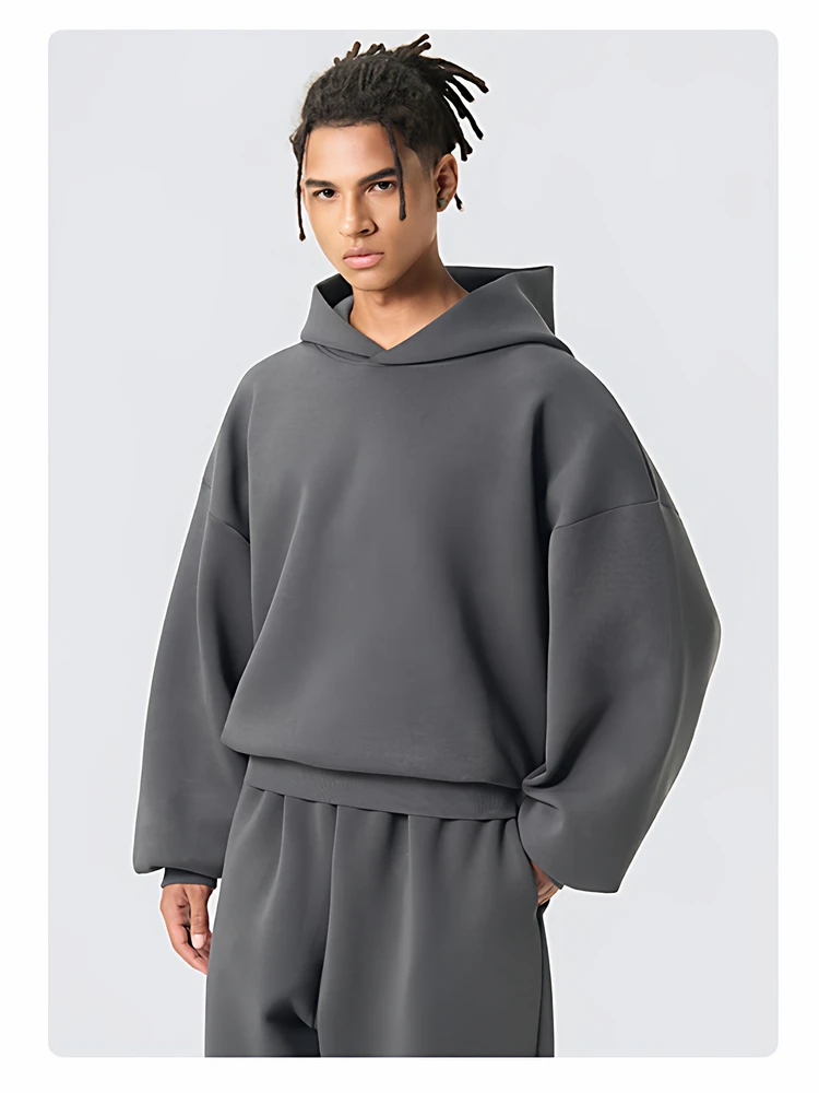 

Комплект спортивной одежды SlowGang Boxy: американский повседневный стиль, худи с длинным рукавом и спортивные брюки, модный бренд, зимняя коллекция, китайское производство