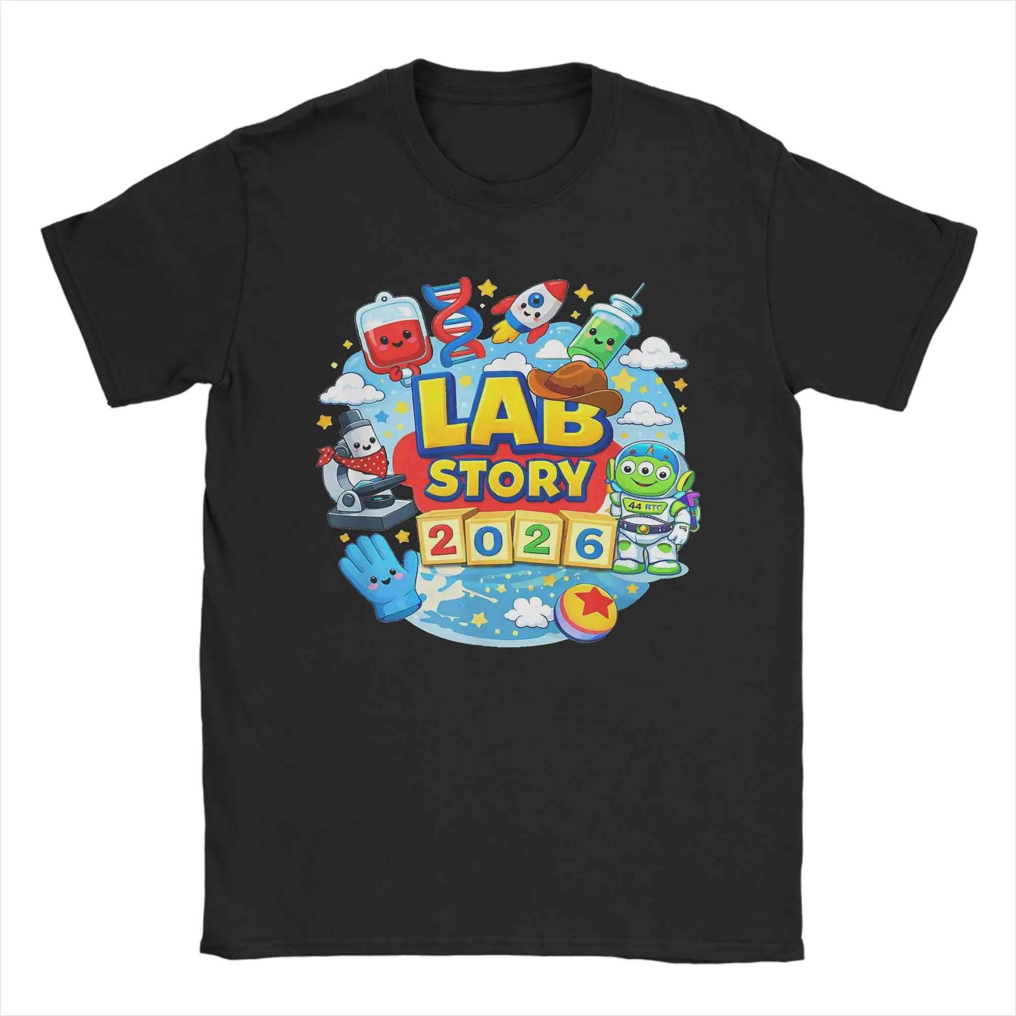 2026 Lab Week Medical Lab Technician T-Shirt Men  Crazy Cotton Tee Shirt Round Collar Short Sleeve T Shirt Gift Idea Clothes