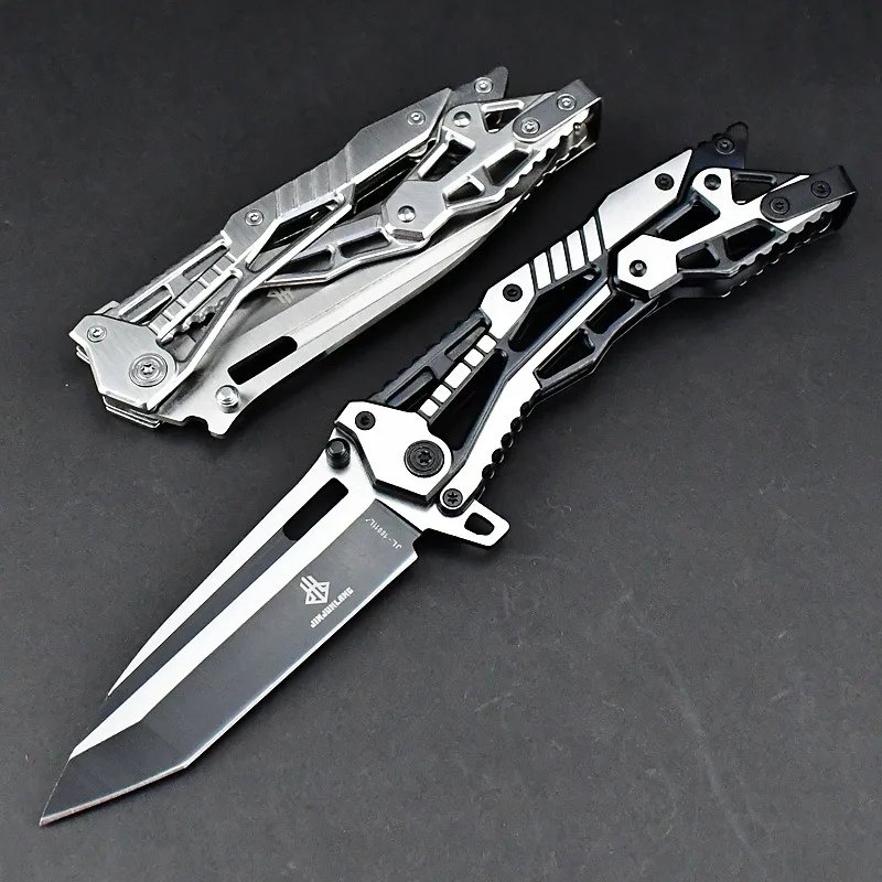 High hardness mechanical structure pocket knife，Multi-purpose hunting knife，Camping EDC tool knife self-defense knife