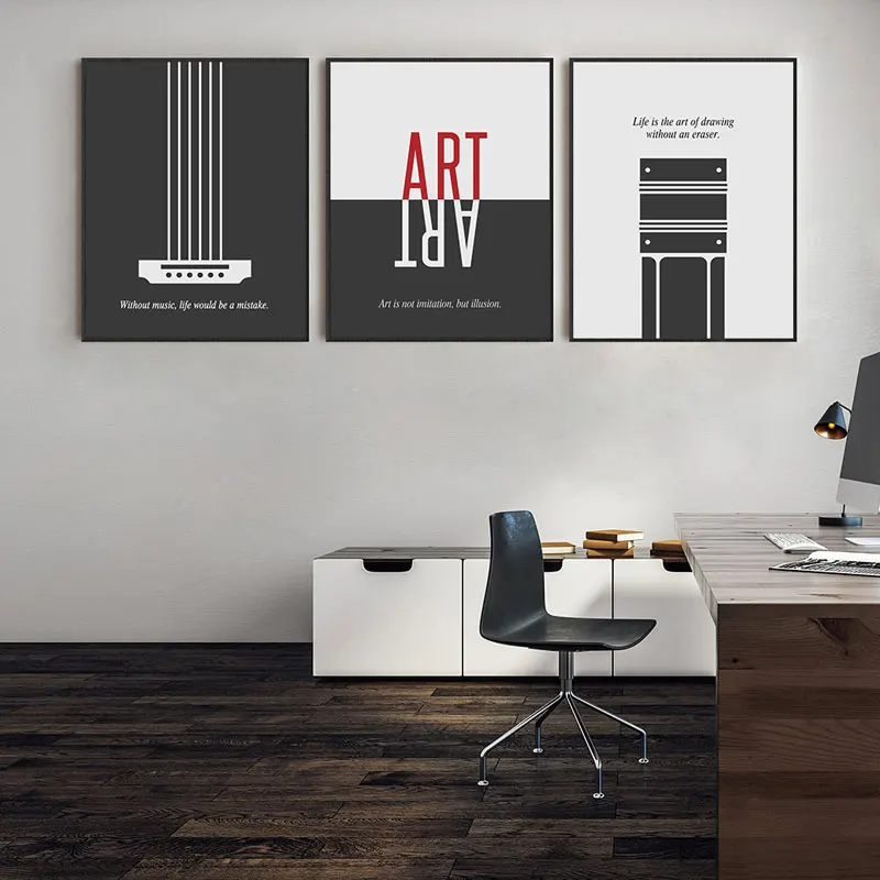 Modern Style Motivational Quotes Canvas Poster Simple Home Art Decor Prints Inspirational Wall Decorative Painting for Office