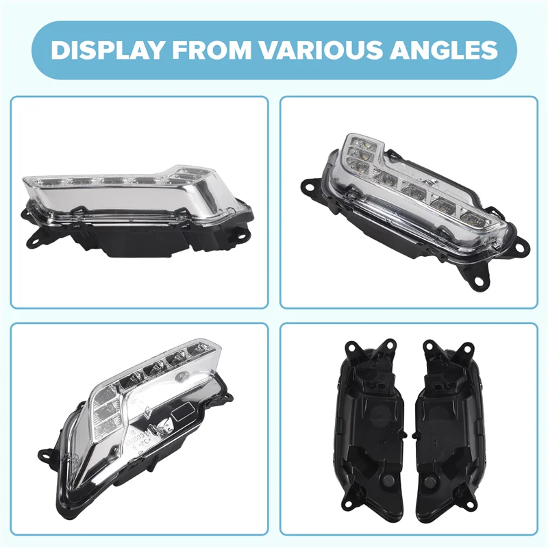 

Car Front LED Daytime Running Light DRL Signal Light For Mercedes W212 E300 E350 E500 E550 09-13 2128200756 2128200856-ABQA