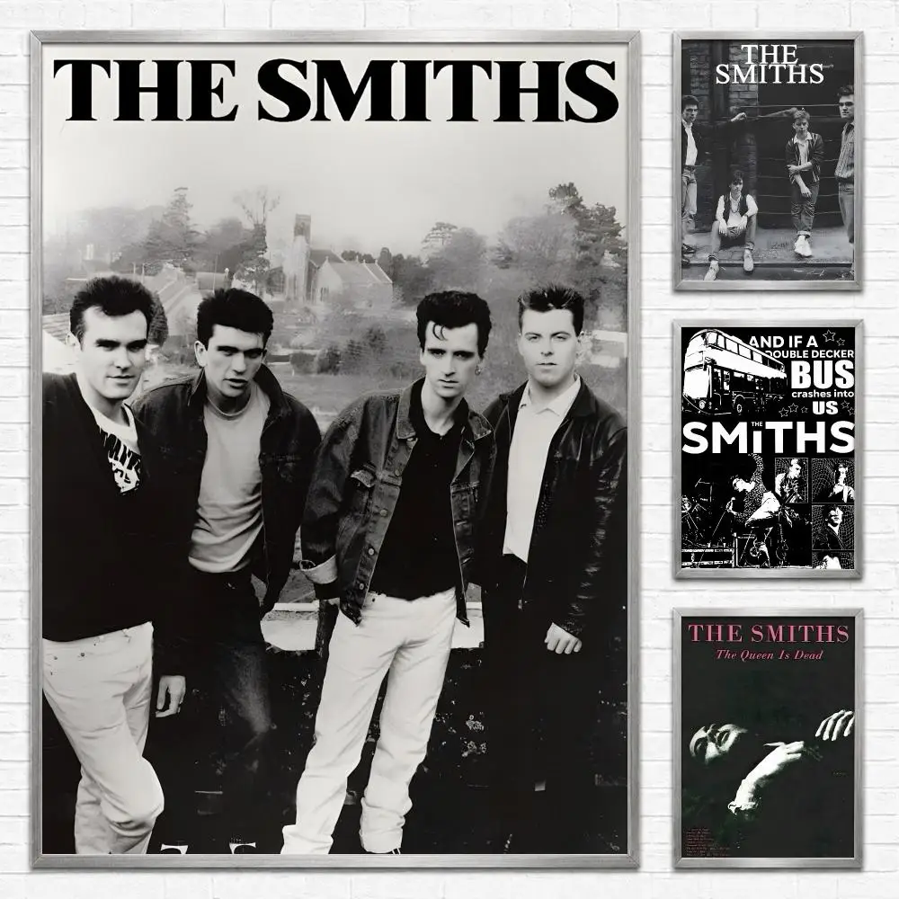 Band The Smiths Poster Self‑Adhesive Waterproof PP Poster Coffee House Bar Wall Art Sticker Room Home Decor