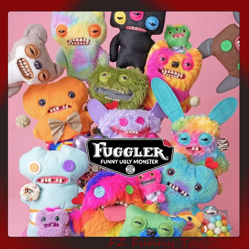 ألعاب قبيحة Fuggler Monsters الأصلية من القطيفة، سراويل مضحكة لحوش الأسنان للعطلات، سراويل داخلية McGoo ‌   هدية دمية محشوة على شكل أرنب سنجاب