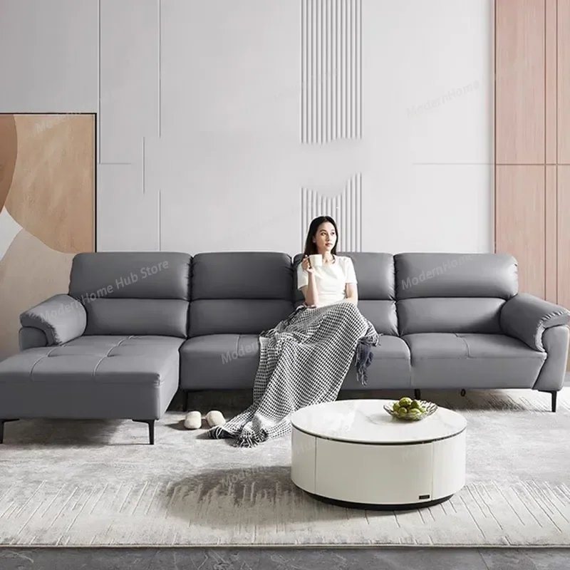 Mid Century Relax Living Room Sofas Grande L Shape Corner Xxl Recliner Sofa Floor Armchair Sillones Comprimidos Boneless Sofa