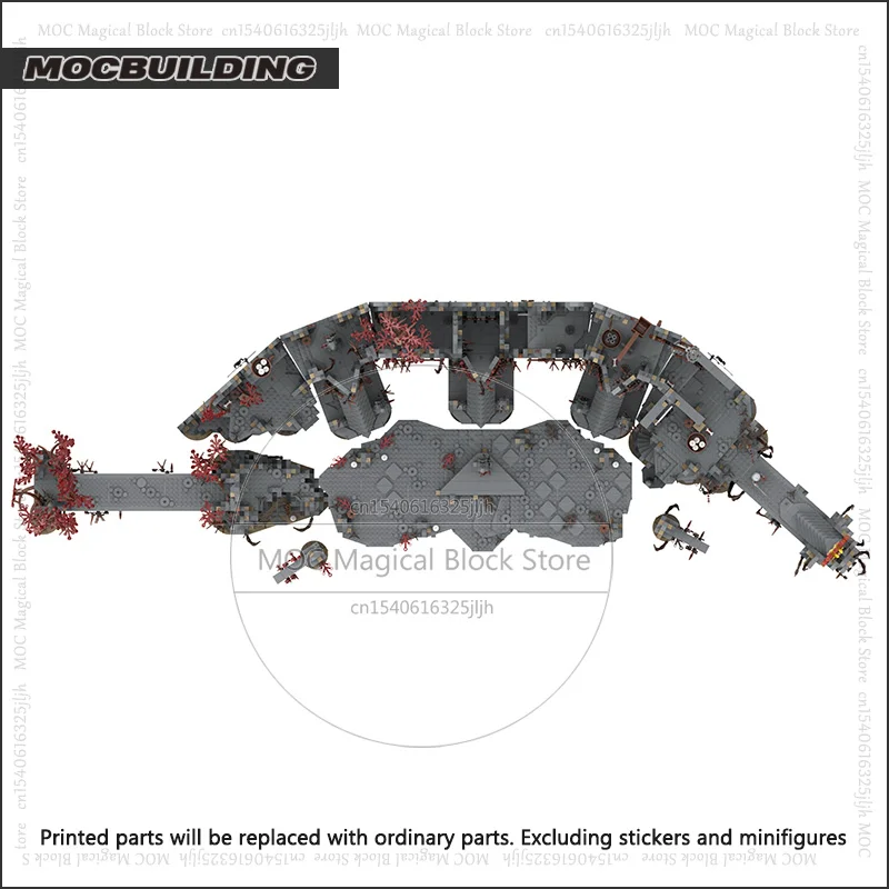 リング映画 UCS Dol-Guldur MOC ビルディングブロック城建築 DIY 組立技術レンガコレクションモデルおもちゃギフト