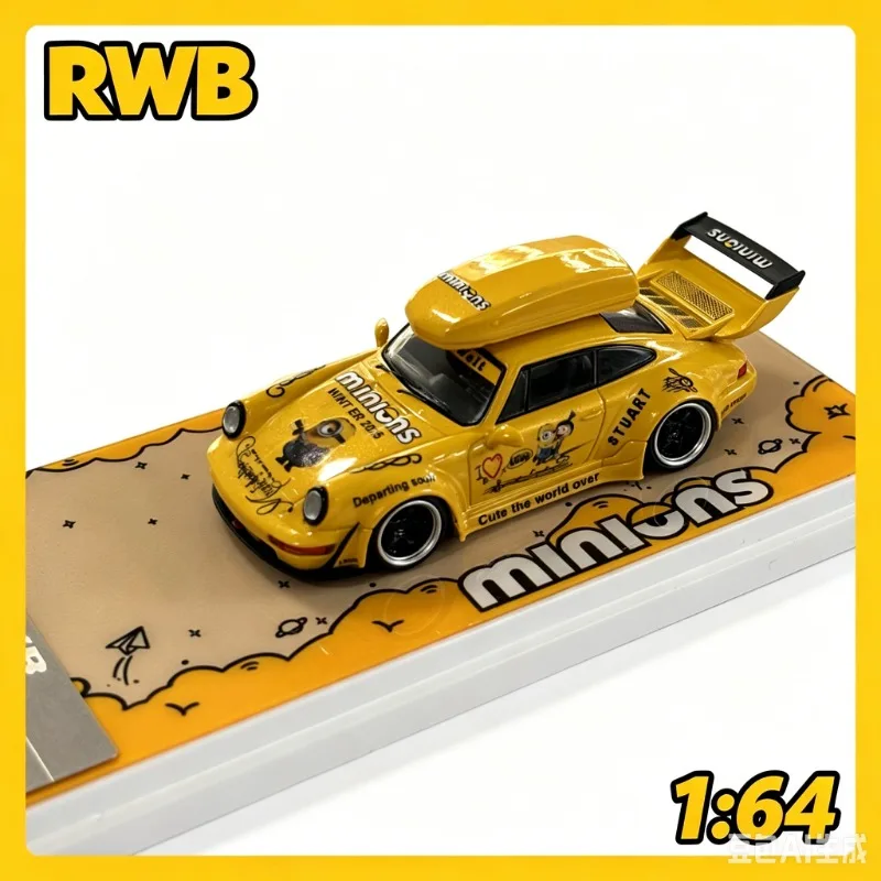 

RWB 1:64 911 964 Minions Die Casting Alloy Car Simulation Model Male Gift Collection Souvenir Birthday Gift.