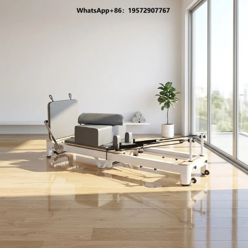 Professional Lightweight Foldable Pilates Reformer Machine Portable Reformer Pilates Bed for Studio
