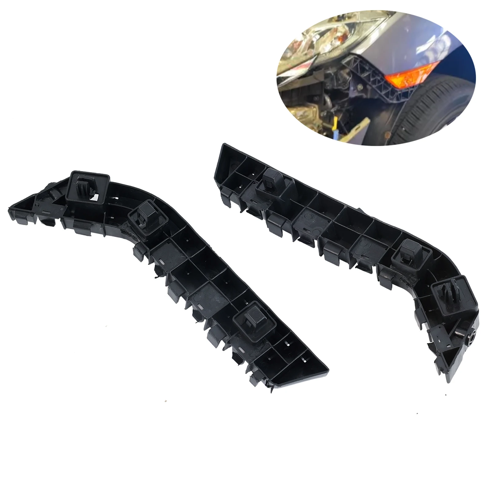 Pair Front Left Right Bumper Guide Mount Bracket Grille Retainer For Honda Civic Sport 2016 2017 2018 2019 2020 2021 71193TBAA00