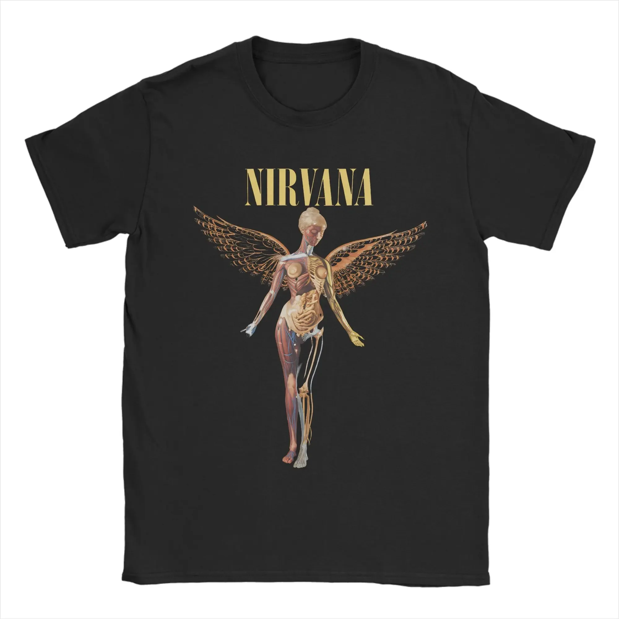Nirvana Rock Band T Shirt Kurt Cobain Popular T Shirts Short Sleeve Streetwear Tshirt Summer 100 Cotton Oversize Clothing