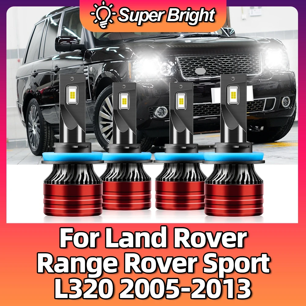 120W LED Headlight Bulb 20000LM 6500K Light For Land Rover Range Rover Sport L320 2005 2006 2007 2008 2009 2010 2011 2012 2013