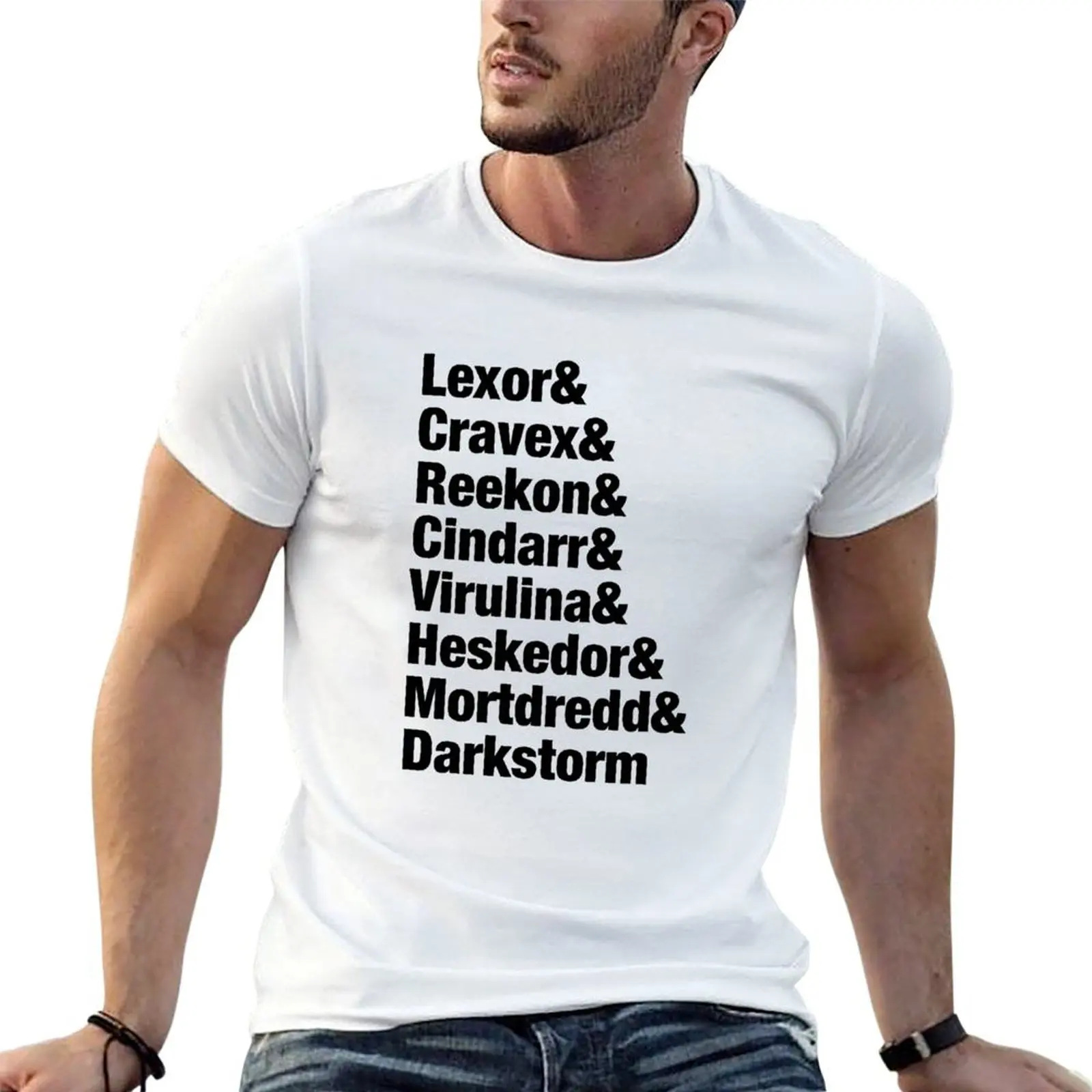 

Visionaries- Darkling Lords squad list T-Shirt t shirt for man 100 percent cotton t shirt man casual T-Shirt