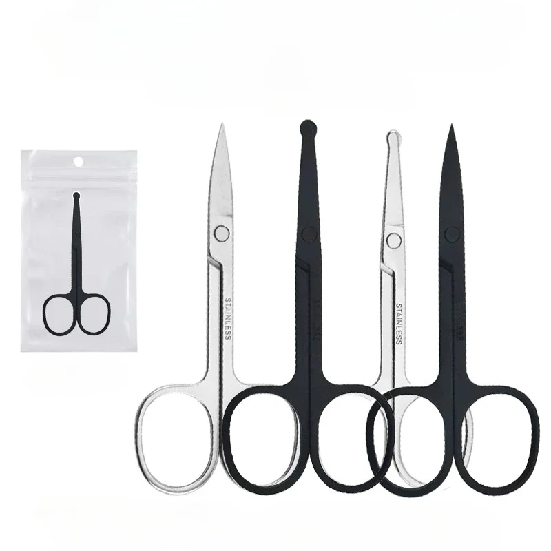 Eyebrow Scissors Eyebrows Nose Hair Trimmer Stainless Steel Tip Beauty Scissors Eyelashes Makeup Scissors for Beauty Hand Tools