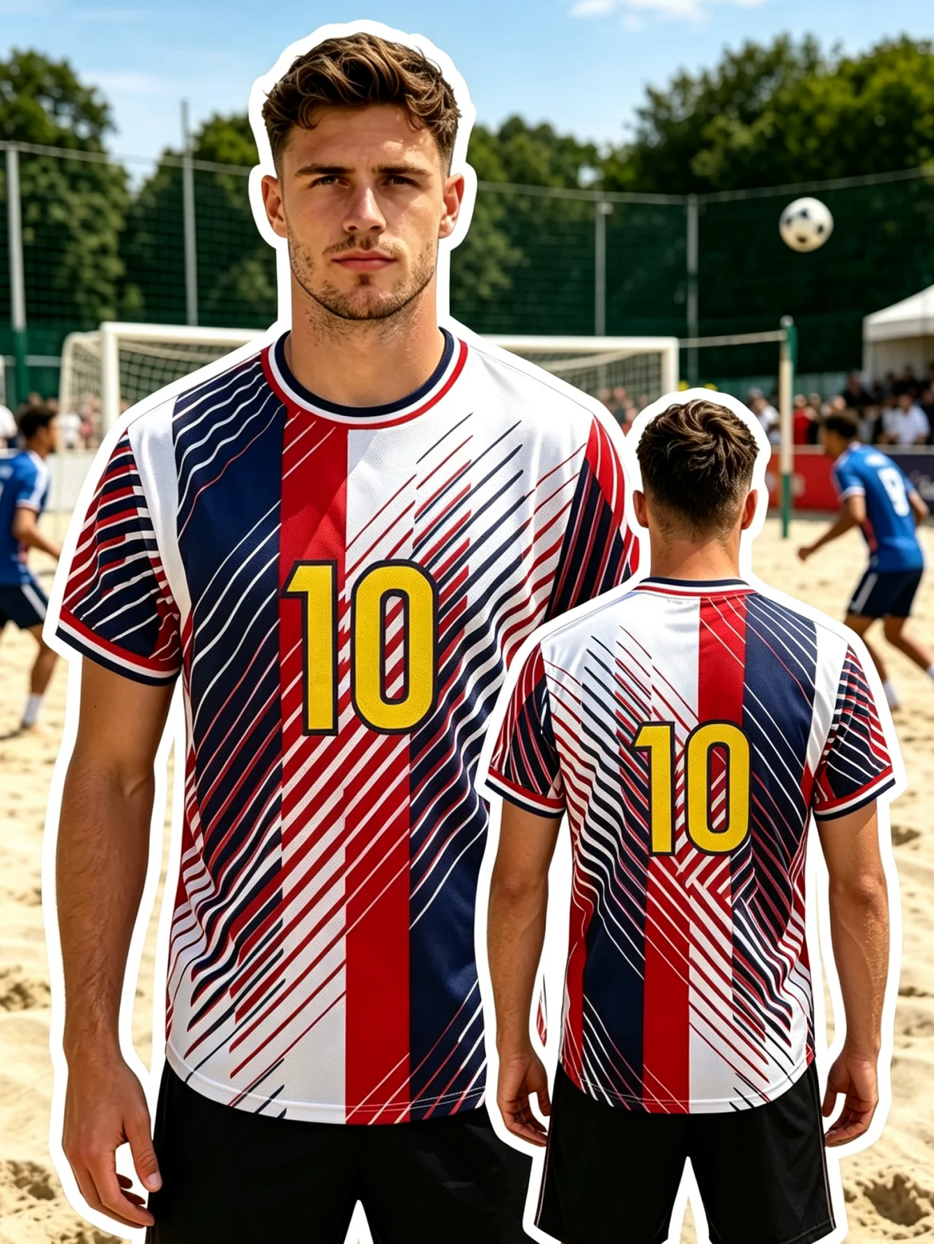 Men's Football Round Neck Training Uniform, Sports Shirt, Breathable Quick Drying T-Shirt, Family T-Shirt