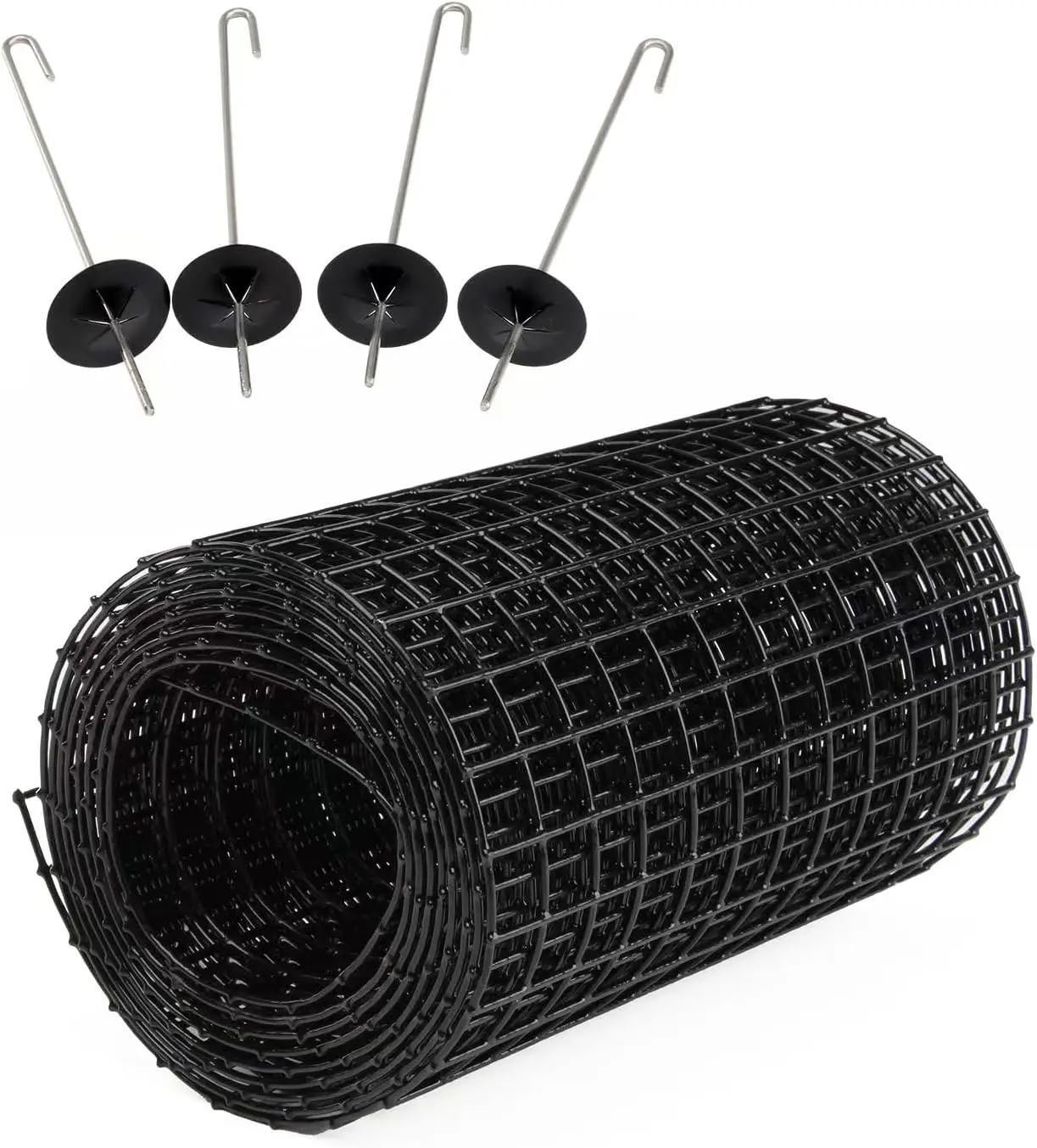 

6"x100 FT Critter Wire Mesh,Solar Panel Guard with Rust-Proof PVC Coating, 1/2 inch Wire Roll Mesh, Pigeon Barrier Netting