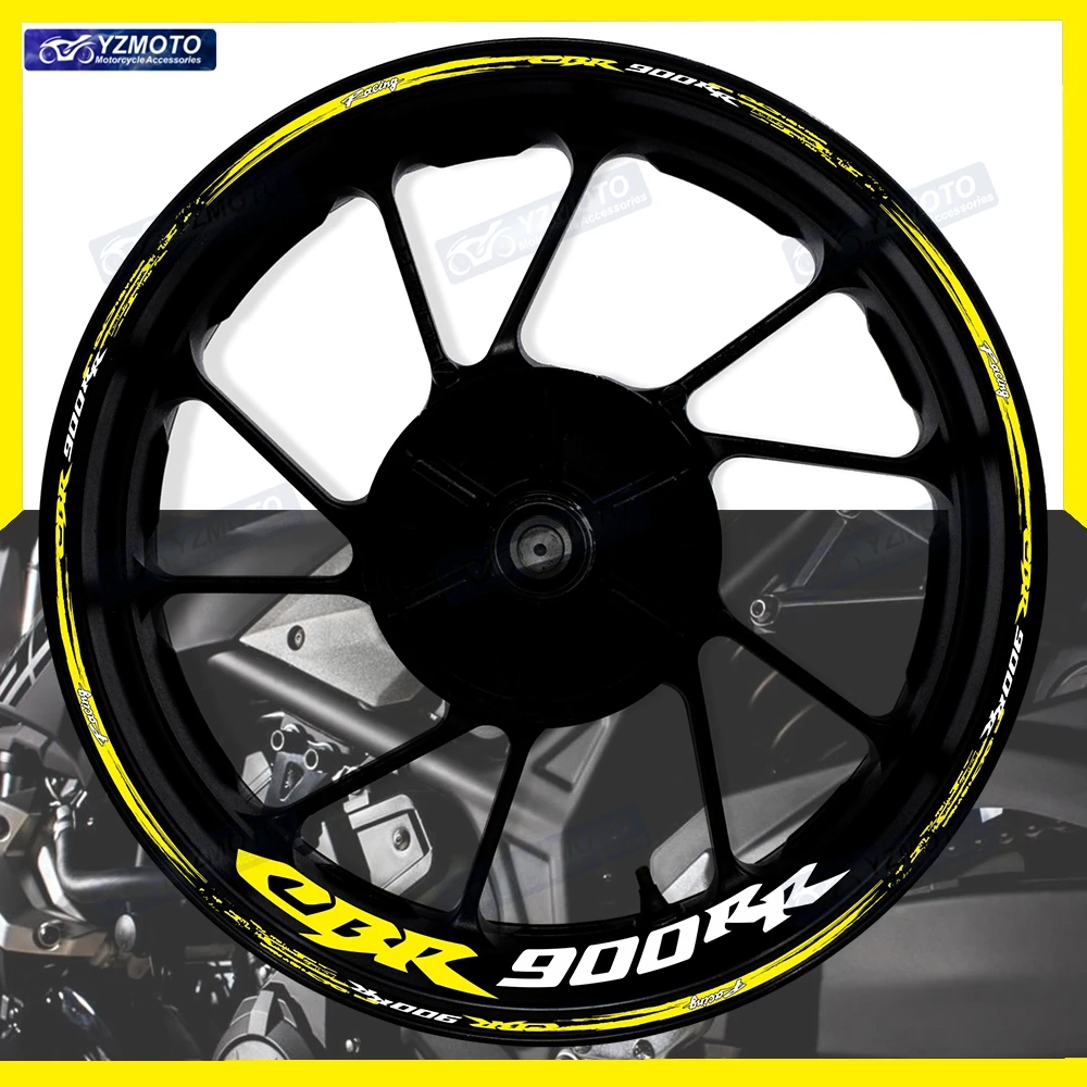 

Для Honda CBR900RR CBR 900RR мотоцикла 17-дюймовая наклейка на переднее и заднее колесо, наклейка на ступицу, гоночный светоотражающий декоративный обод, наклейки