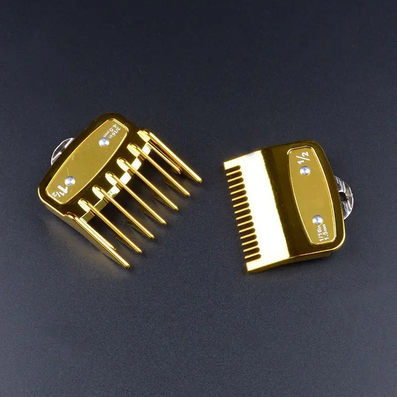 1,5mm 3mm 4,5mm 6mm Abstandskämme für elektrische Haarschneidemaschinen, professionelle Schneidführungskämme für Friseursalons, Schwarz Y0731 – Detail 16