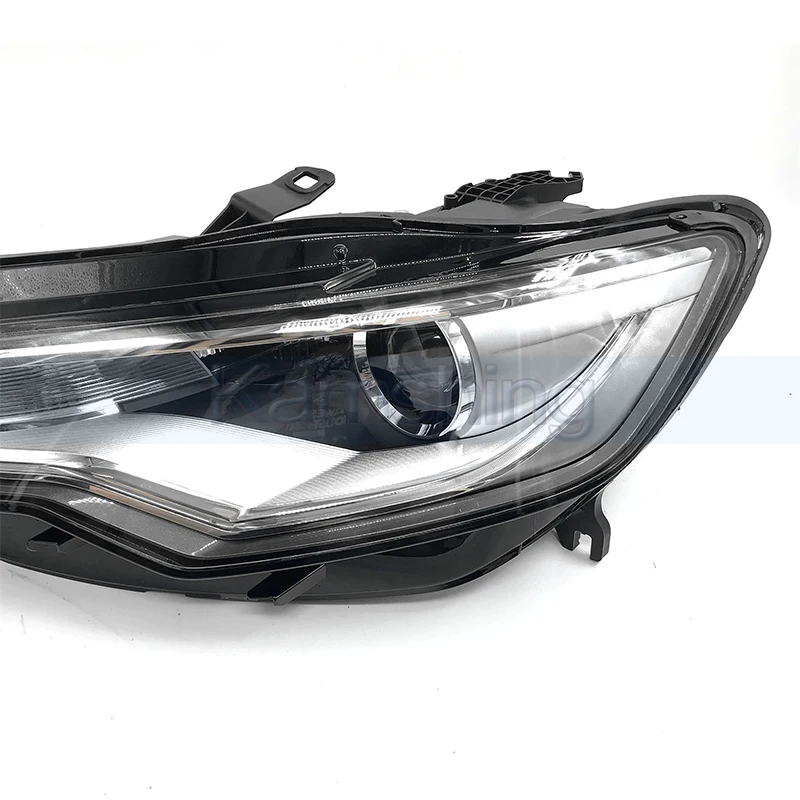 Kamshing المصد الأمامي المصباح لأودي A6 2012-2015 الجبهة رئيس ضوء كشافات رئيس مصباح دون AFS