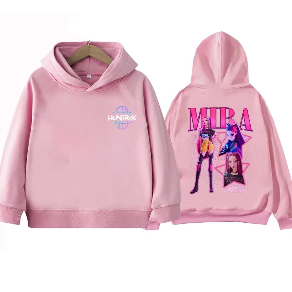 

25 New KPop Demon Hunter Rumi Derpy Cartoon Print Children's Autumn and Winter Long Sleeve Sweatshirt Street Boys Girls Tops