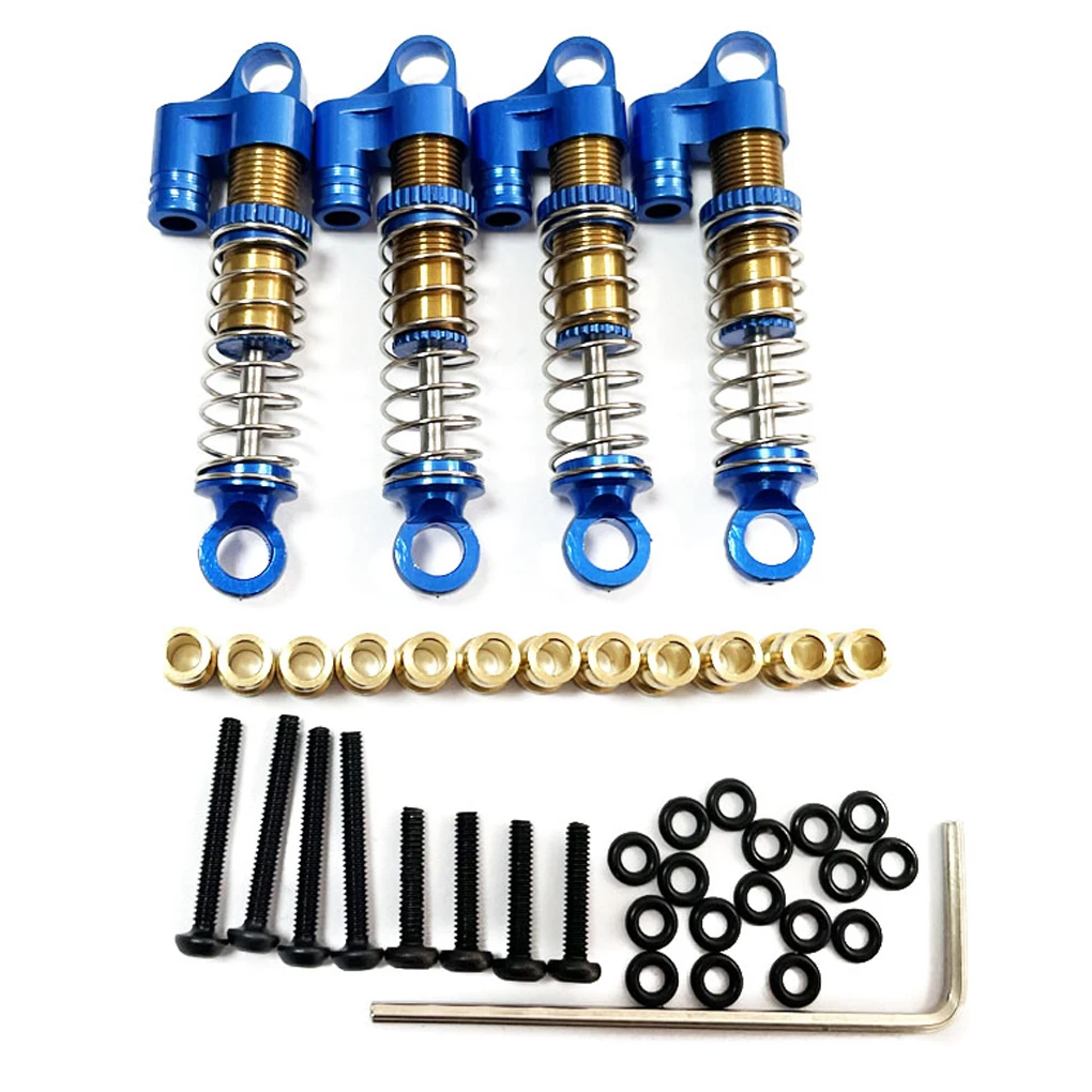 

Aluminum Alloy 1/24 Negative Pressure Shock Damper 4pcs CNC Machined Rc Negative Pressure Shock Damper For ECX Barrage