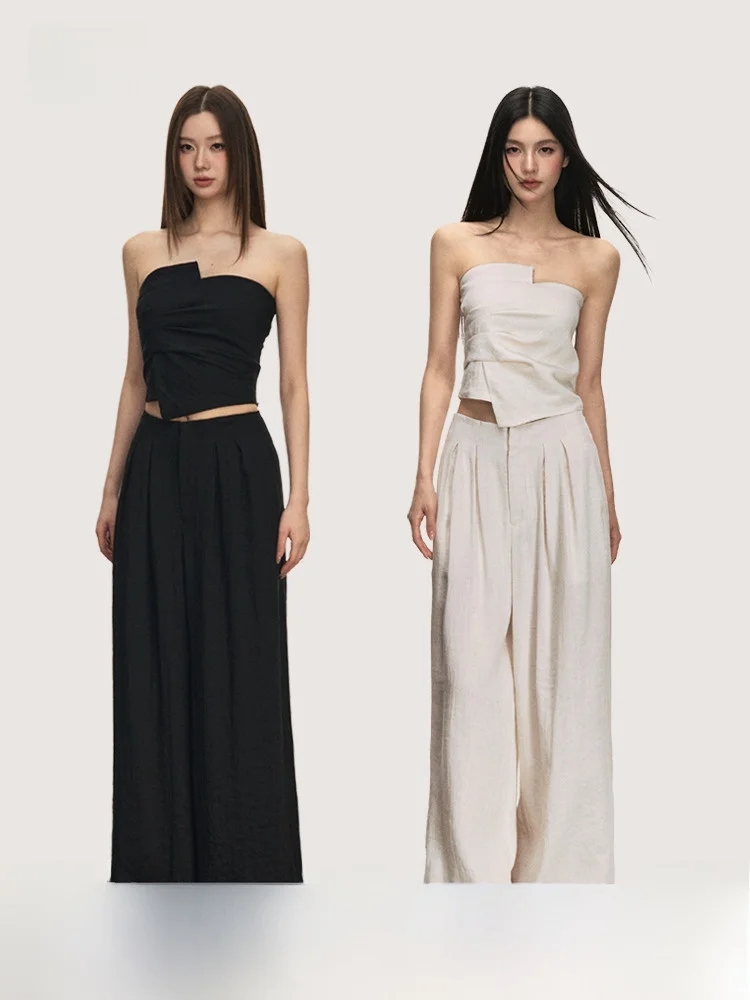 Anna Aneae Summer Silk Linen Dr Set da donna di lusso dal design irregolare Casual Sle ort Sve round Ne Abito a due pezzi