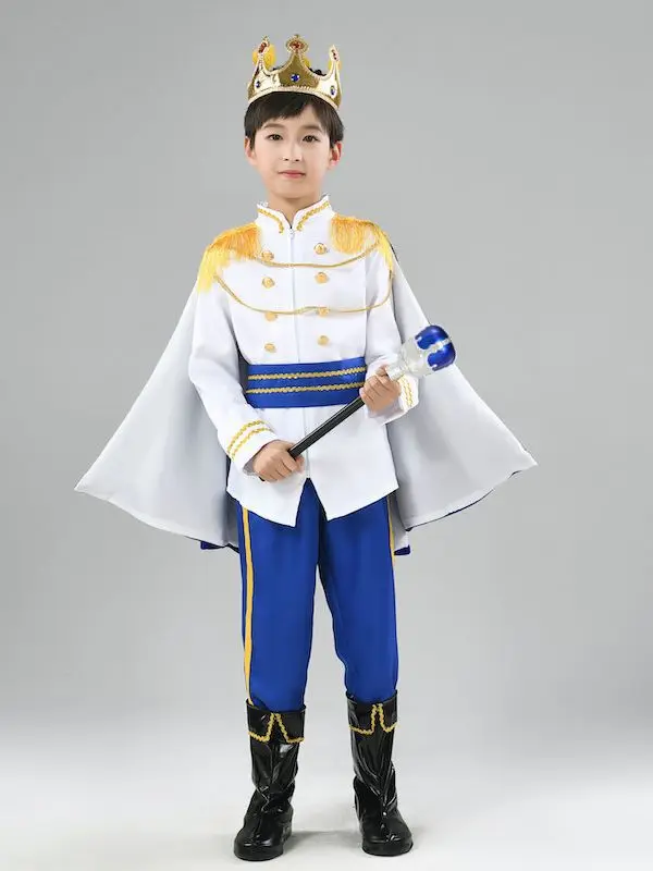 Children's King and Prince Costume Male cosplay Prince Performance Role playing King Performance Costume