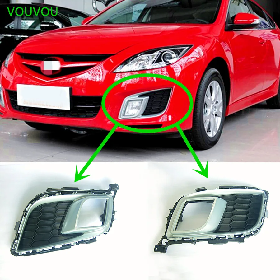 Car accessories GV8E-50-C21 front bumper grille fog lamp cover assembly for Mazda 6 coupe 2008-2012 GH
