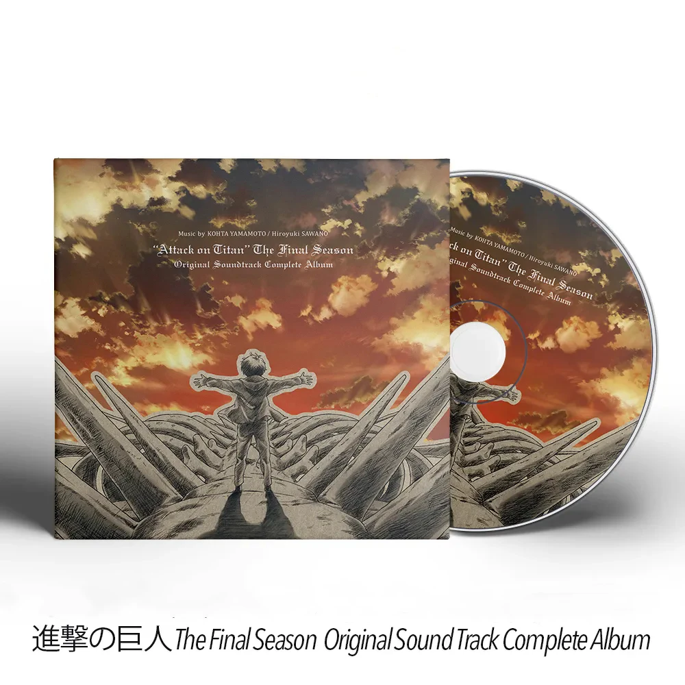 

Аниме-музыкальный CD-диск «Атака Титанов»: Хироюки Савано, коллекция Эрена Йегера, 3 диска, музыкальный альбом, для косплея, Walkman, автомобильный саундтрек, набор из 3-х дисков