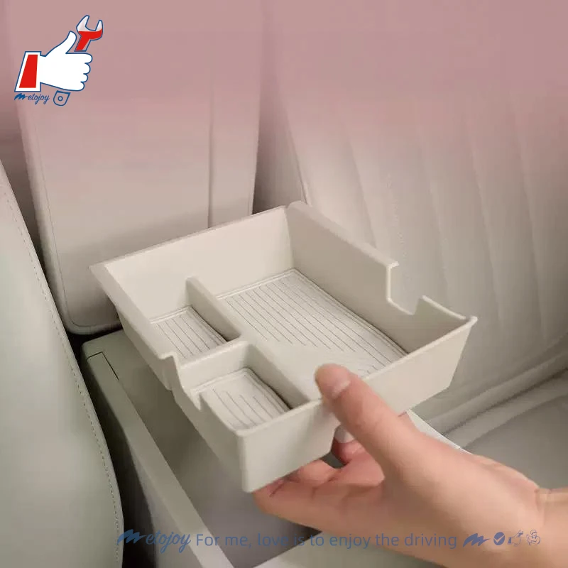 

METOJOY для Geely GEOME 2025, ящик для хранения в подлокотнике, ABS, индивидуальный чехол для хранения за экраном, контейнер для хранения на центральной консоли