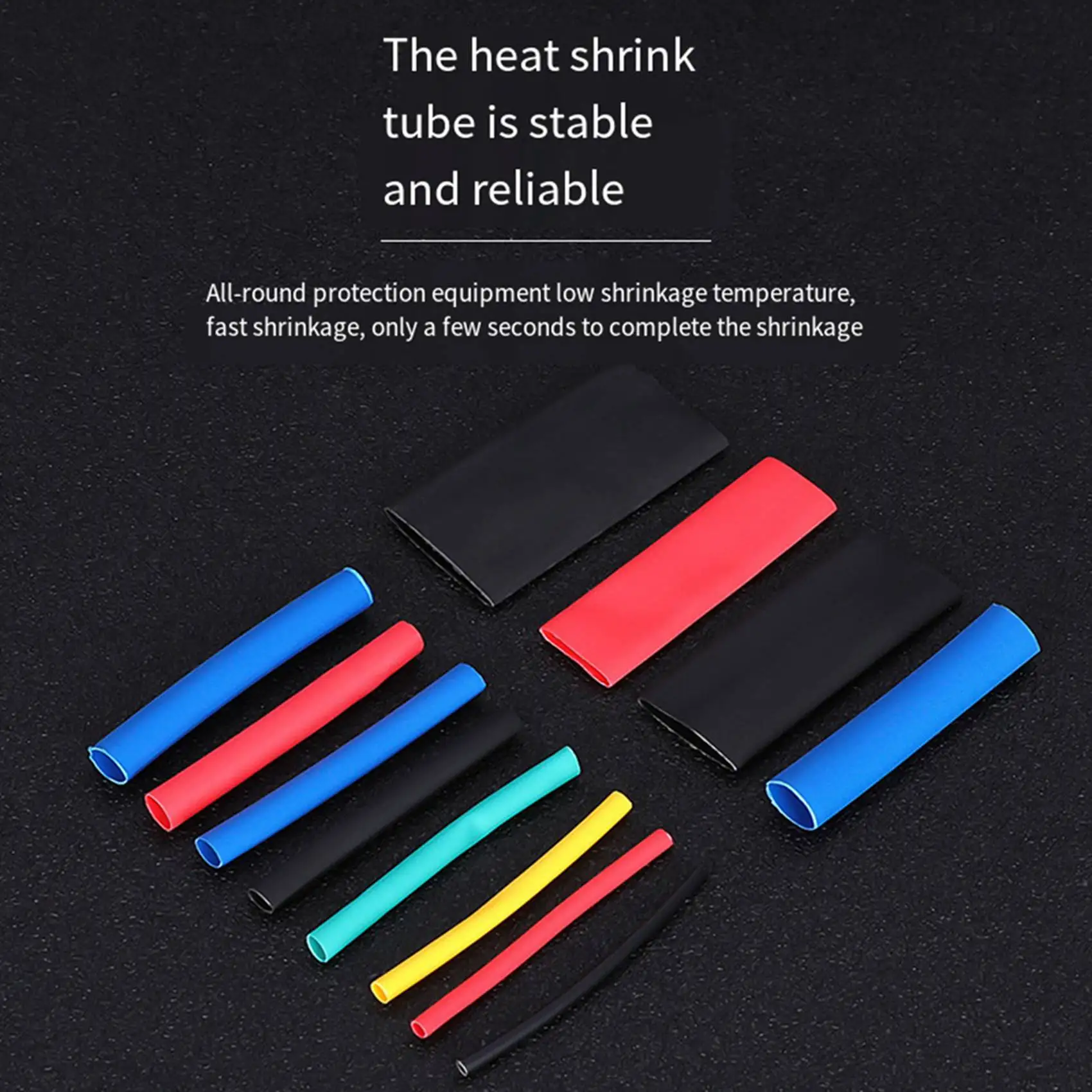 2025 Trend 1500Pcs Heat Shrink Tube Tubing Insulation Shrinkable Tube Assortment Electronic Wire Cable Sleeve Kit