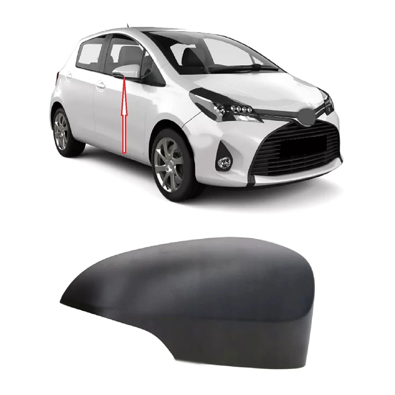 1 Pair Left & Right Rearview Mirror Housing Cover Painting For Toyota Yaris 2012-2020 87915-0D909 87915-0D190