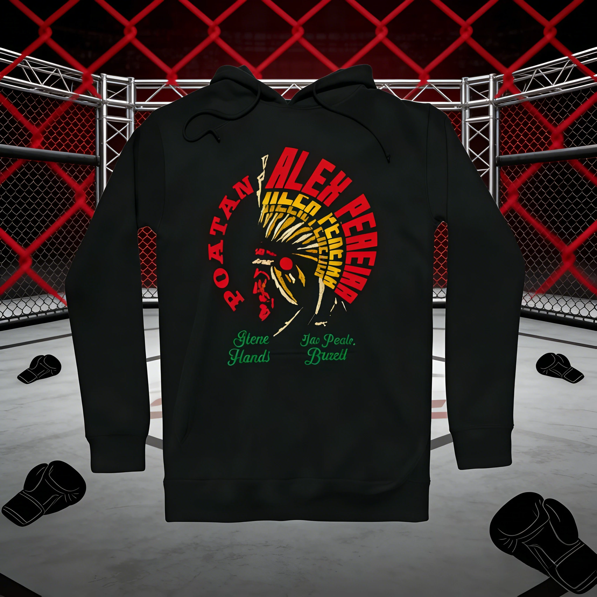 UFC アレックス・ペレイラ テーマ 2026 秋冬 100% コットン プリント 快適なカジュアル パーカー 男女兼用