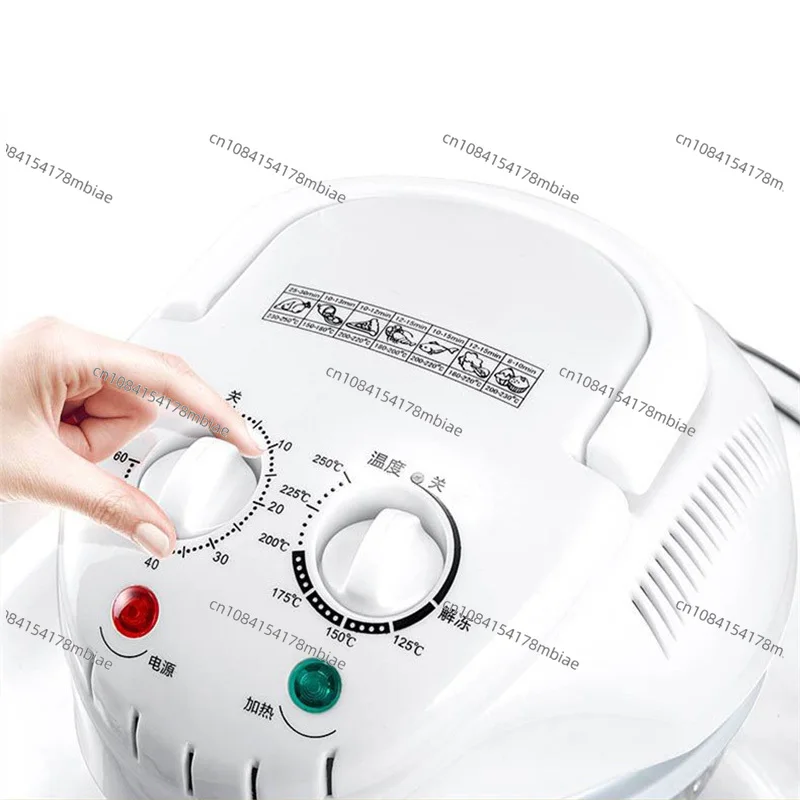 Kitchen Accessories Electric Steam Air Fryer No Oil Air Fryer 220 Plastic OEM Square PTFE 1400W White 12L Silver