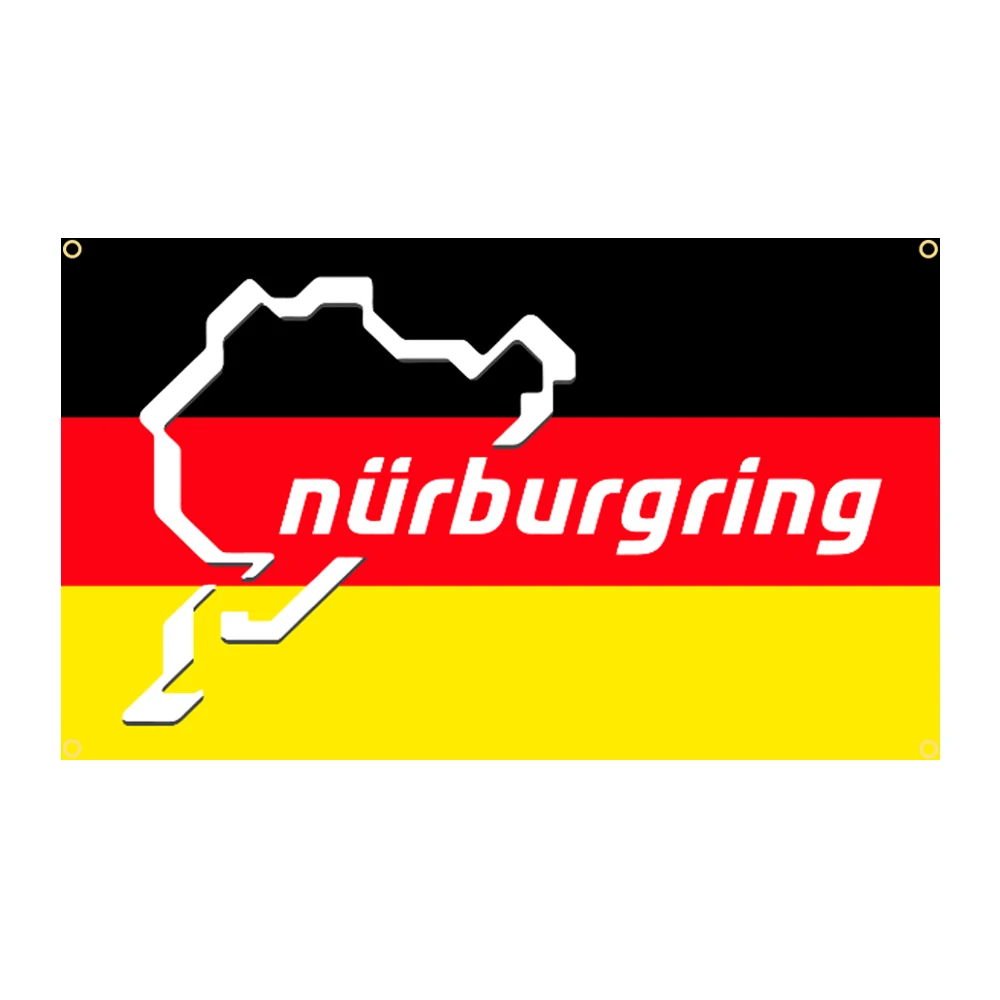 90X150CM Germany Nurburgrings Circuit Flag Racing Car Banner Decoration Tapestry FLAGCORE