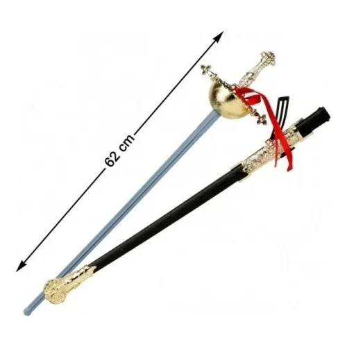 Kostüm Party Plastic Harmless Zorro Sword Knight Sword 62 cm