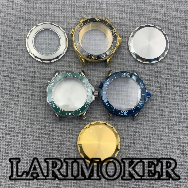 

LARIMOKER 41mm Silver Gold Stainless Steel Sapphire Glass Watch Case fits NH Series ETA2824 PT5000 Miyota 8215 DG2813 Movements