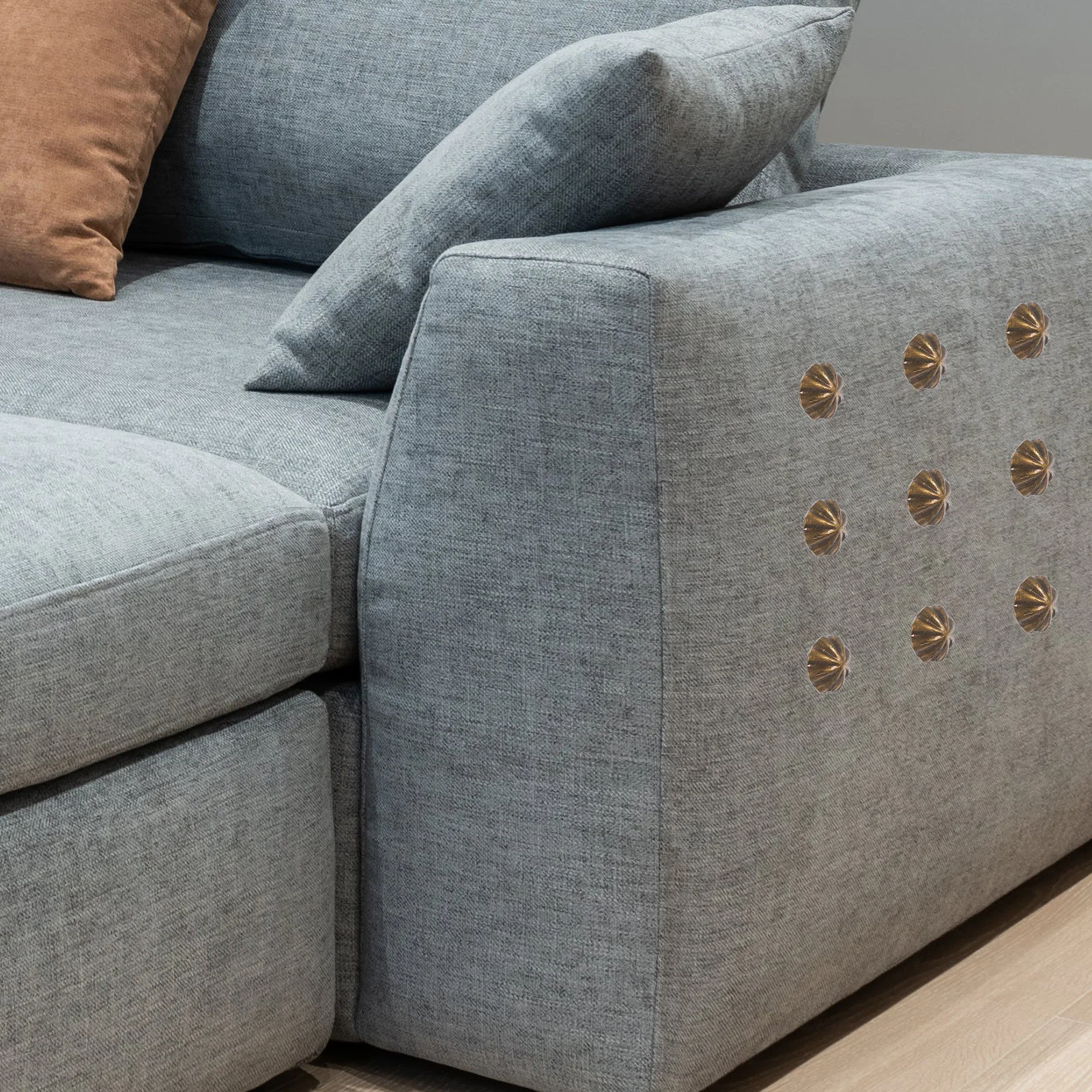 

100Pcs Upholstery Tacks Decorative Nails Sturdy Furniture Tack for Sofas Chairs Benches Ottomans DIY Decoration