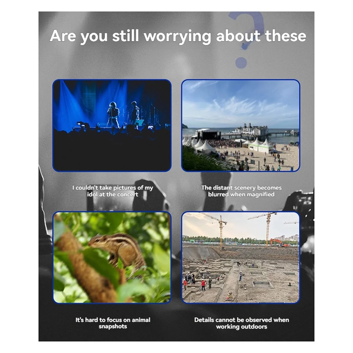 2025-40倍ズーム望遠レンズ-スマートフォン用三脚付き-ハイキング、キャンプ、野生動物観察、月撮影に最適