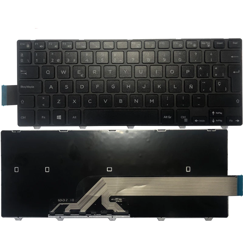 New Spanish/US/Latin/Brazil Keyboard For Dell Inspiron 14 3000 3452 3458 3459 3442 3467 5447 5448 5441 5455 5458 5457 5459 7447