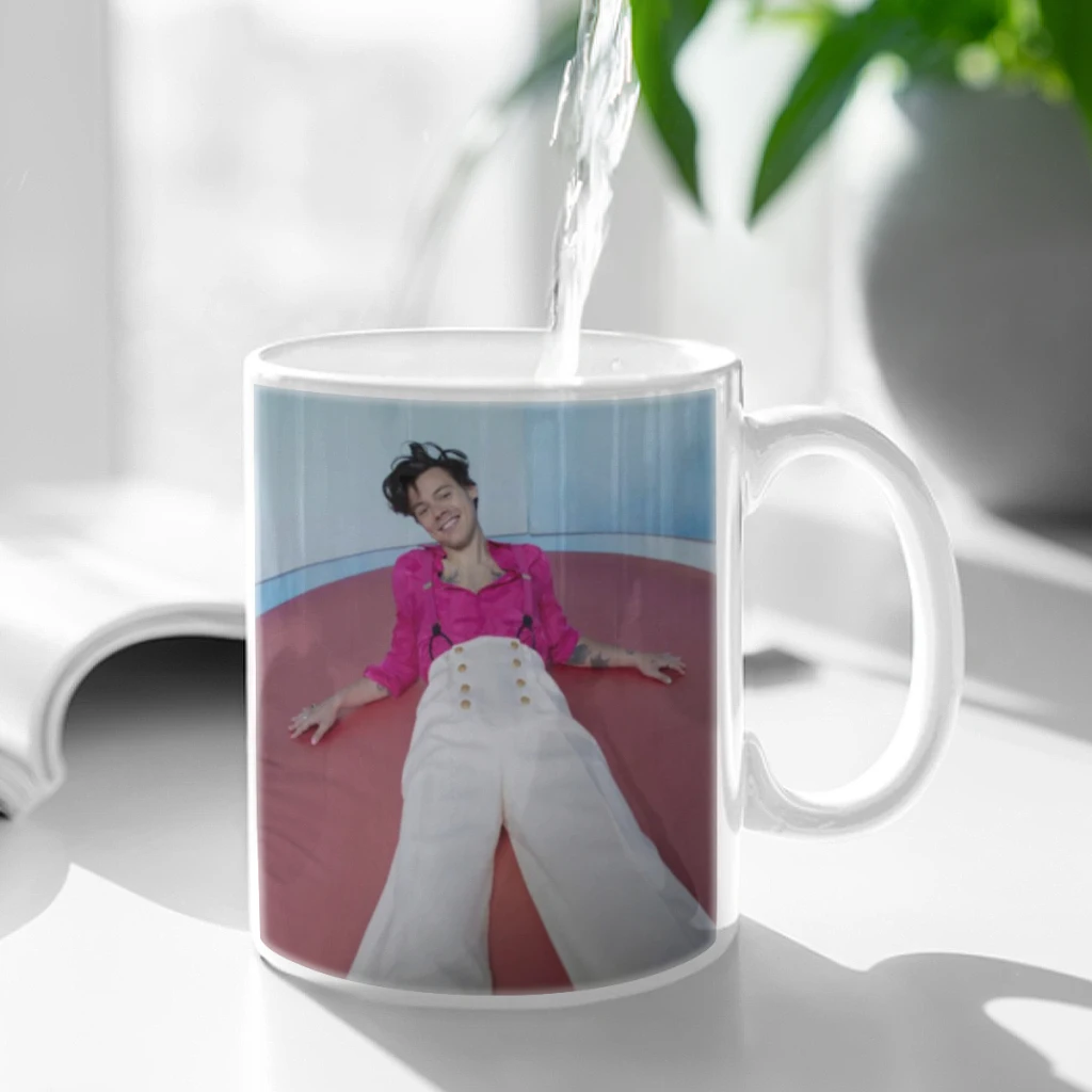 

Singer H-Harrys S-Styles Ceramic Mug Cute Coffee Tea Milk Stave Mugs And Cups with Handle Novelty Gifts