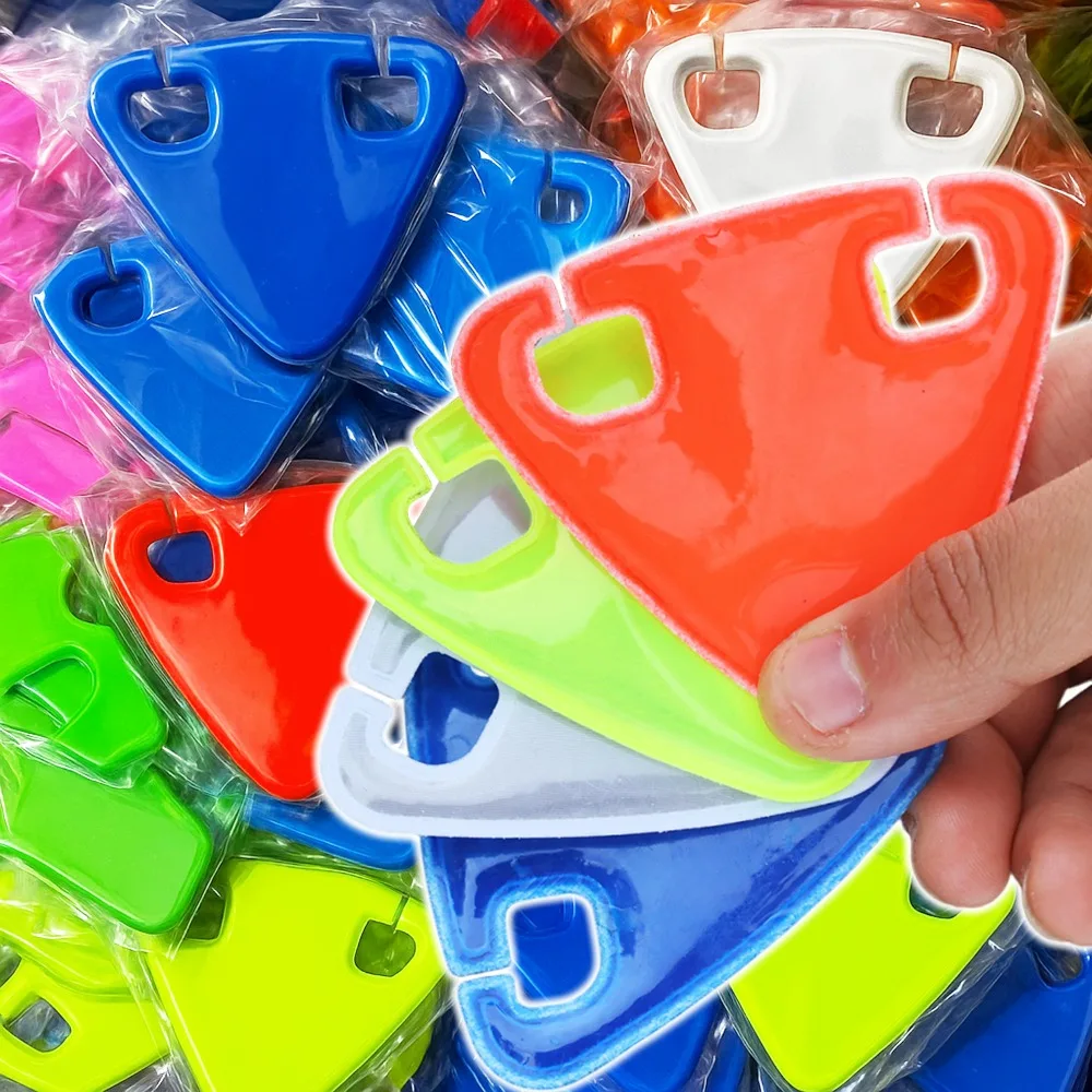 

High Visibility Bike Reflector Triangle Safety Warning Tag Night Riding TPU Waterproof Bicycle Reflective Pendant Bike Accessory