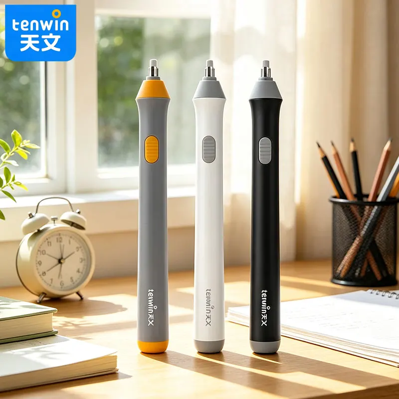 Tenwin The electric eraser with large buttons is easy to operate and suitable for young children.