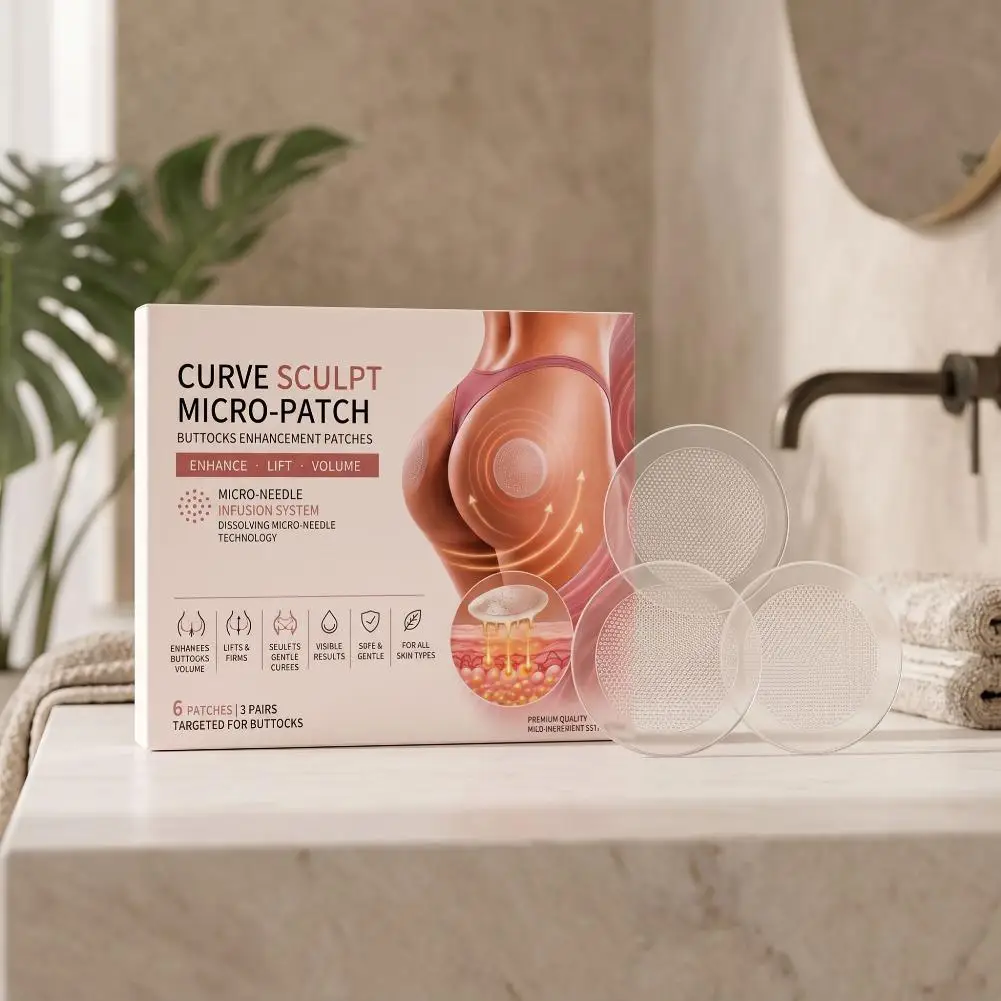 Lower Body Curve Patch Buttocks Enhancement Micro-Patch Firming Smoothing Sculpting Care for Daily Use